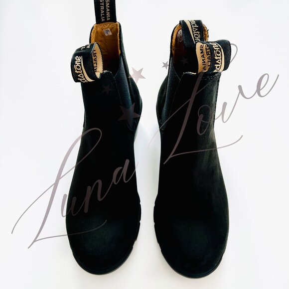 BLUNDSTONE Heeled High-Top Boots In Black 1960 (size 7.5) NEW! - Picture 4 of 9